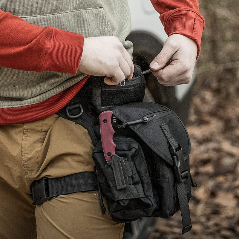 Wasserdichte taktische Hüfttasche aus Nylon für Herren, Beintasche, Reisetasche