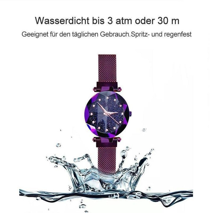 Wasserdichte Sternenhimmel Mädchen Armbanduhr | Karnz