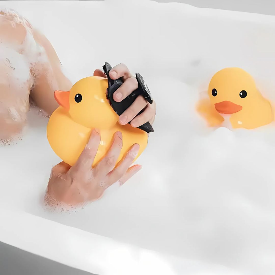 PureGlide | Silikon-Bad-Handschuh – Antimikrobielle Peeling – Hygienisches schnell-trocknendes Design – Verwendung in der Dusche für empfindliche Haut Karnz