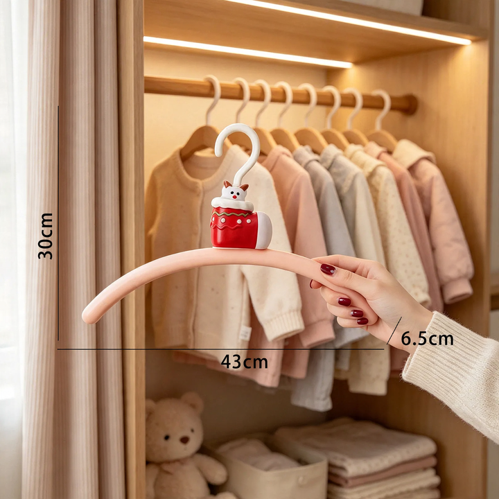 Kunststoff-Kleiderbügel mit Weihnachts-Design