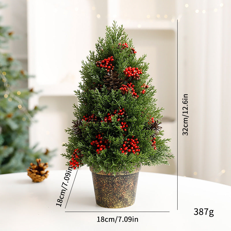 Dekorative Mini-Weihnachtsbaum-Tischdekoration