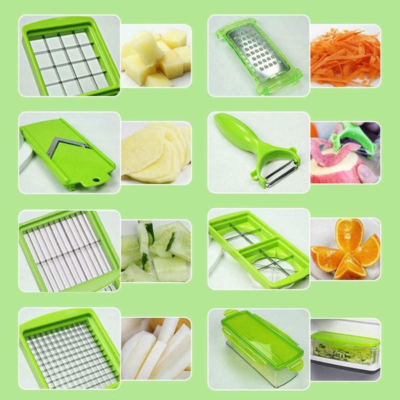 SlicePro 12-in-1 Gemüse Schneider – Multifunktionales Schneide- und Reibsystem für die Küche | Karnz