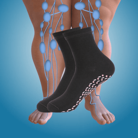 Selbstwärmende Fitness-Socken mit Turmalin-Akupressurfunktion