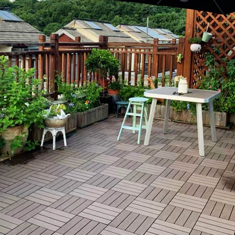 Klassische Holzfliesen für Garten patio Fußbodenbeläge zum Verlegen