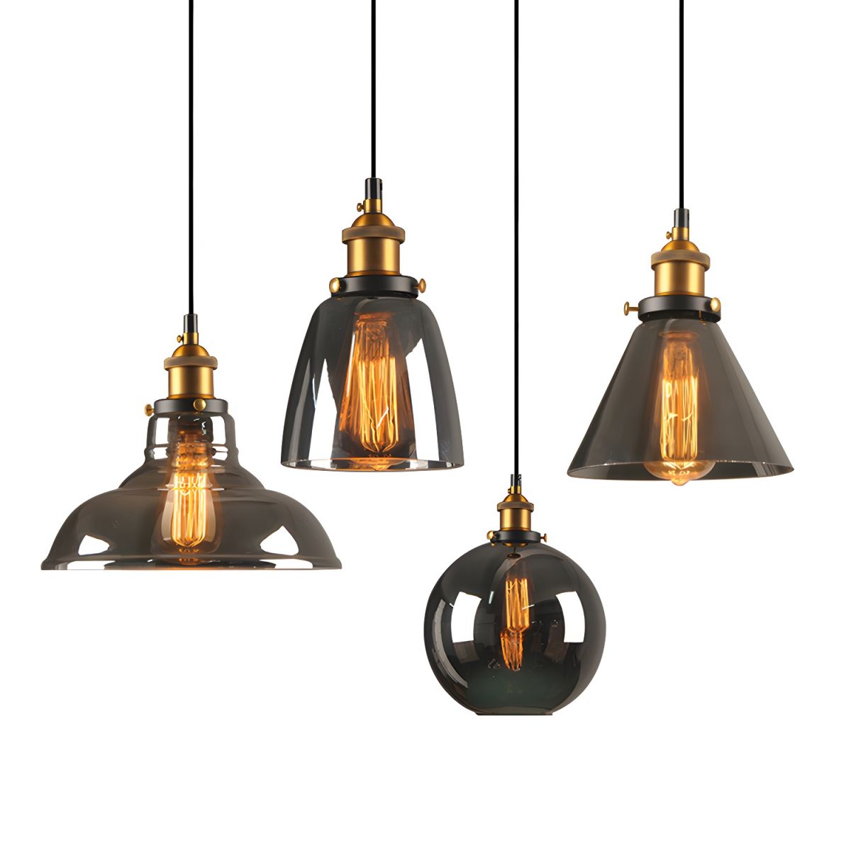 UrbanVibe Light - Amerikanisches Vintage Glas Pendelleuchte | Karnz