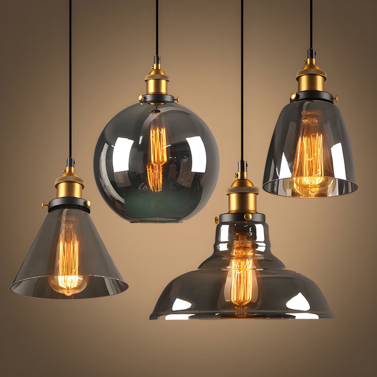 UrbanVibe Light - Amerikanisches Vintage Glas Pendelleuchte | Karnz