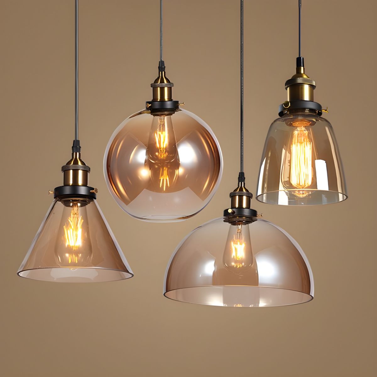 UrbanVibe Light - Amerikanisches Vintage Glas Pendelleuchte | Karnz
