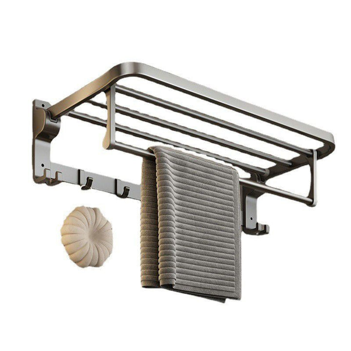 Zeitgemäßes Badezimmer Zubehör Set Graues Aluminium Badezimmer Zubehör Set