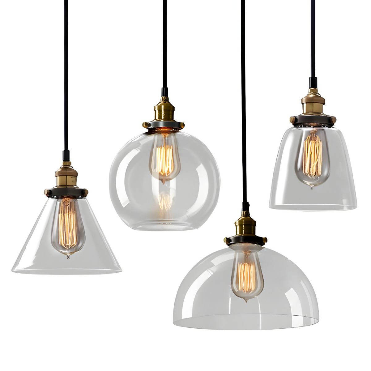 UrbanVibe Light - Amerikanisches Vintage Glas Pendelleuchte | Karnz