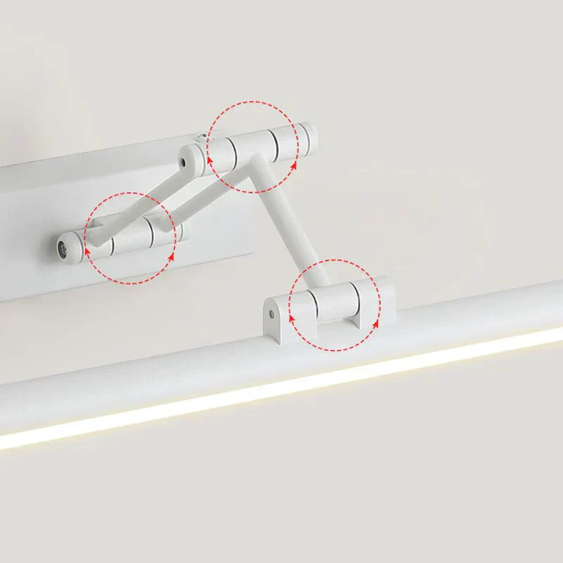 Minimalistische LED-Wandleuchte Schwarz/Weiß – Moderne Metalllampe für Badezimmer und Innenbereich | Karnz