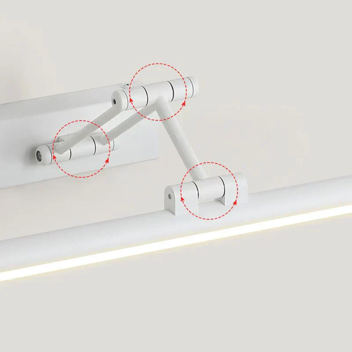 Edge Minimalistische LED Wandleuchte Schwarz/Weiß | Modernes Design für Badezimmer und Innenräume | Metall & Acryl | Karnz