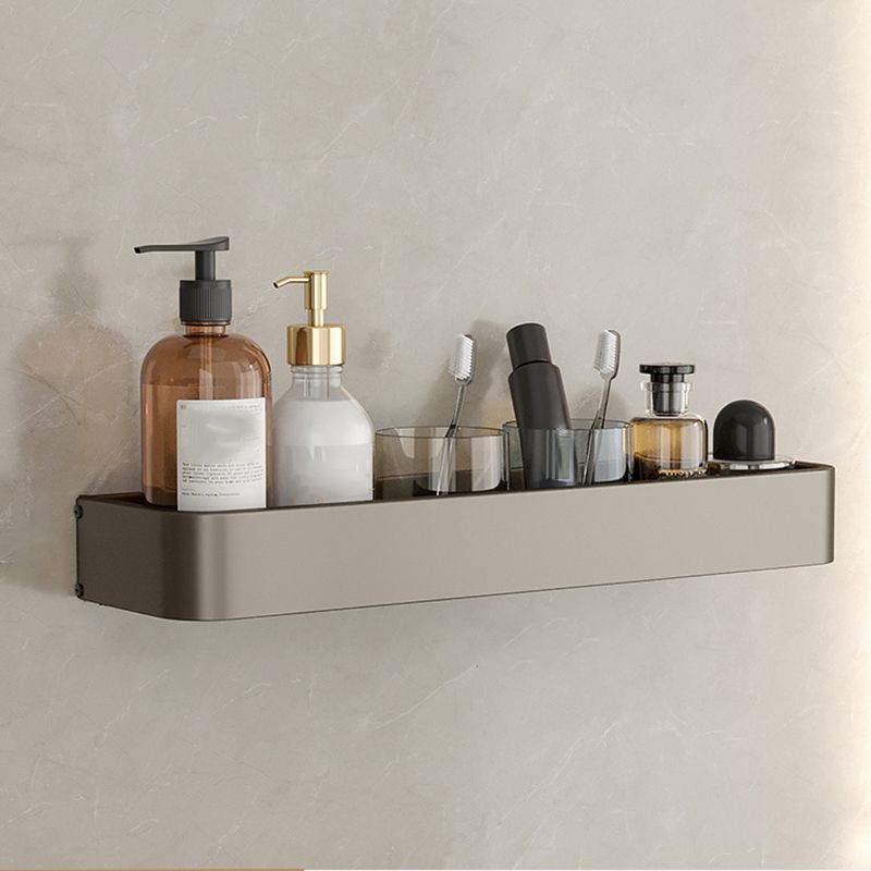 Zeitgenössisches Aluminium Badezimmer Zubehör Set Graue Badablage
