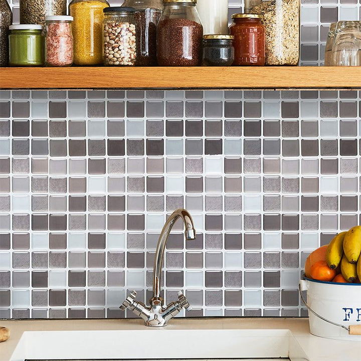 Kunststoff Peel & Stick Mosaikfliese Wasserfeste Peel & Stick Mosaikfliese mit quadratischer Form