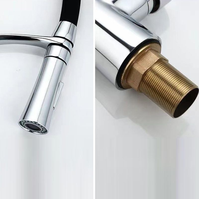 Moderne 1-Hand Waschbeckenarmaturen Kupfer Berührungslos mit Wasserspender Standard Küchenarmatur