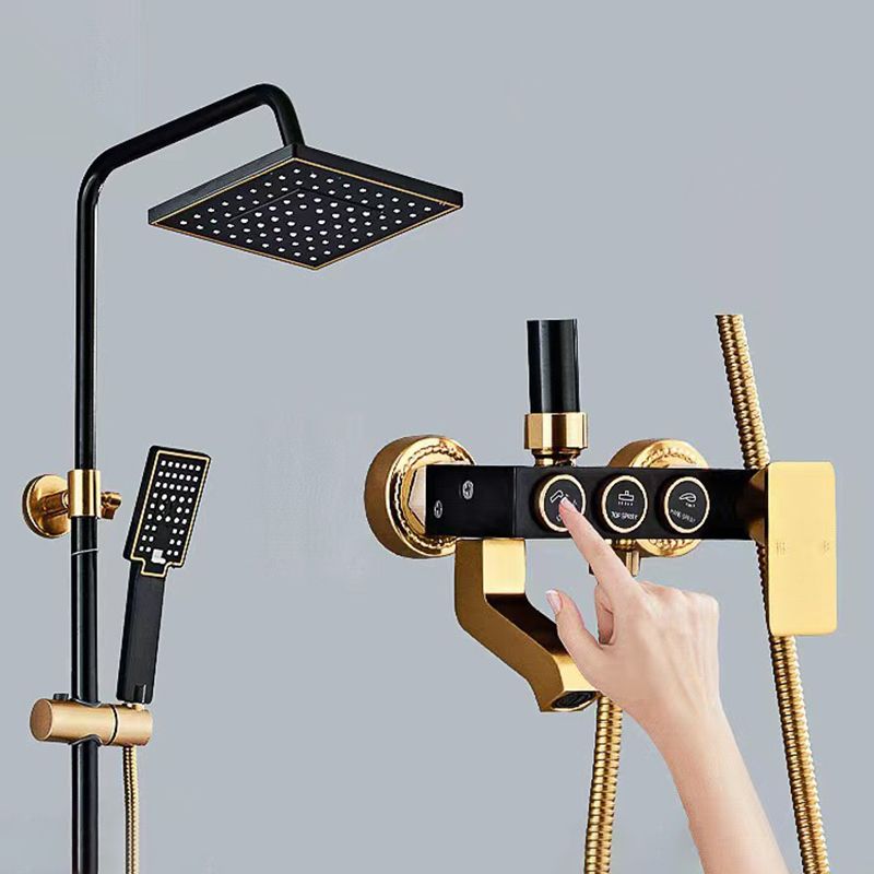 Modern verstellbarer Wasserfluss Duscharmaturen Duscharm Duschanlage an der Wand