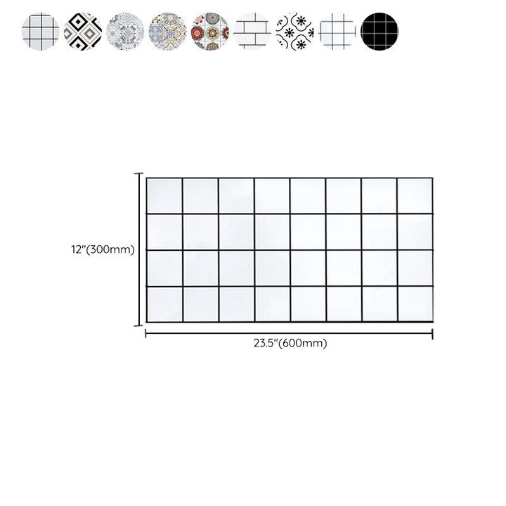 Quadratische Mosaikfliese zum Abziehen und Anbringen für Küche und Bad