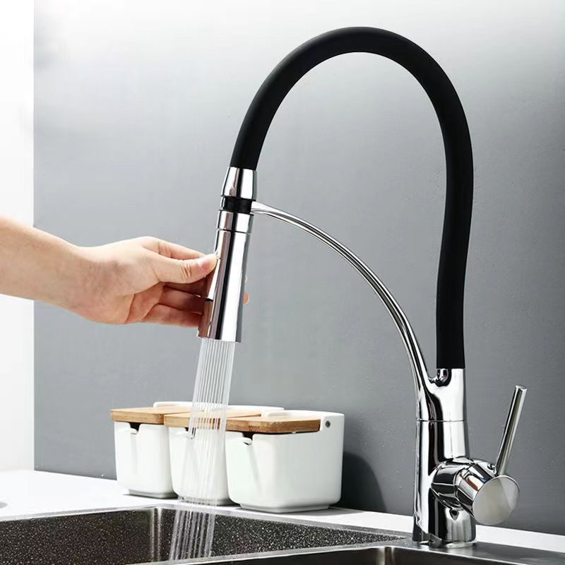 Moderne 1-Hand Waschbeckenarmaturen Kupfer Berührungslos mit Wasserspender Standard Küchenarmatur