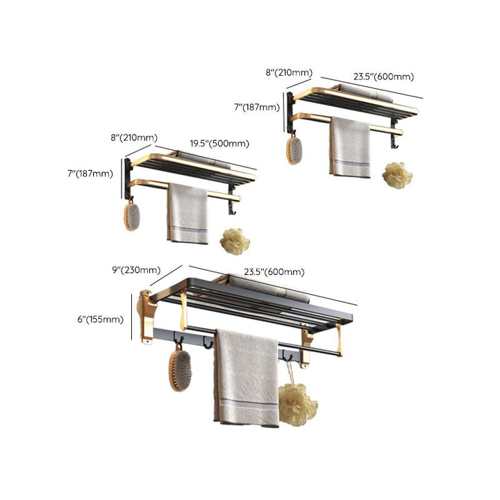 Schwarz & Messing Badezimmer Set Moderner Stil Badezimmeraccessoires Als Einzelstück Oder Im Set