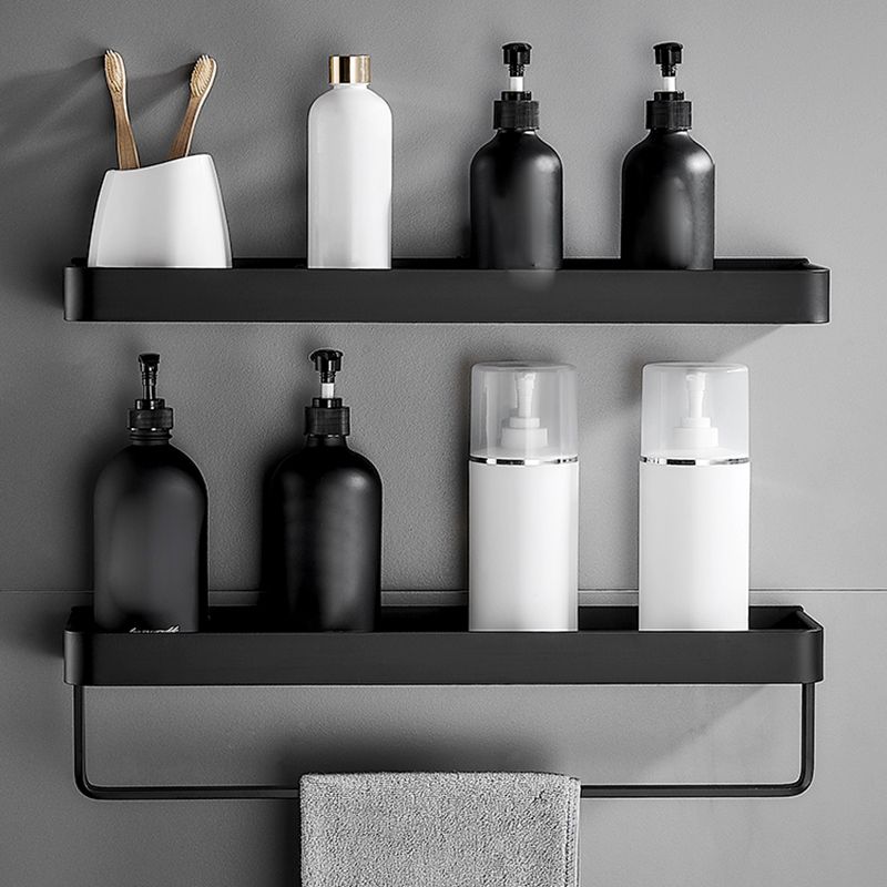 Matt Schwarz Badezimmer Set Modern 1/2 - Stück Edelstahl Badregal