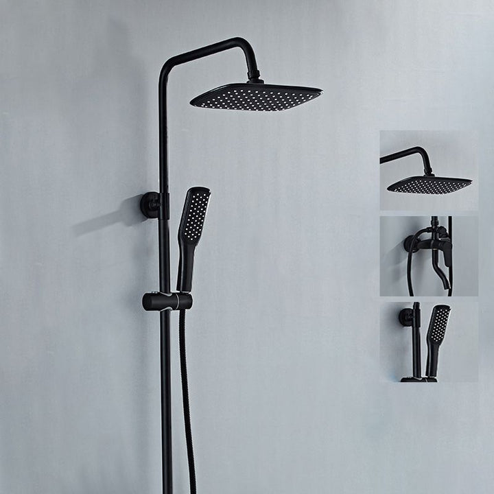 Modern verstellbarer Wasserfluss Duscharmaturen Duscharm Duschanlage an der Wand