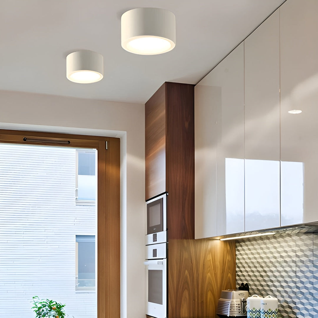 Moderne LED-Deckenleuchte – Runde Form & warmes LED-Licht | Gemütliche Beleuchtung für jeden Raum | Karnz