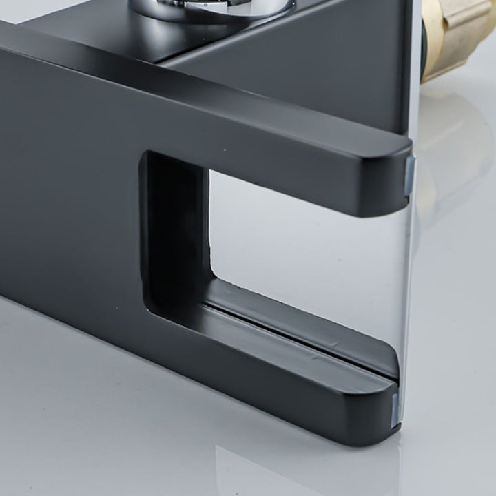 Wasserfall-Basin-Mischer-Armatur quadratischer Hebelgriff mit LED-Dreifarbbeleuchtung