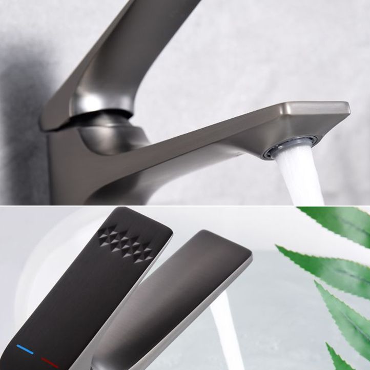 Moderner Aufsatzwaschbecken Wasserhahn Kupfer Hebelgriff Niedriger Bogen Aufsatzwaschbecken Wasserhahn für das Badezimmer