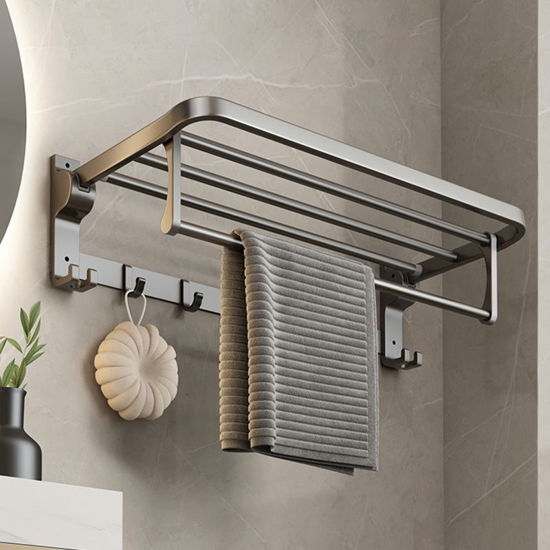 Zeitgemäßes Badezimmer Zubehör Set Graues Aluminium Badezimmer Zubehör Set