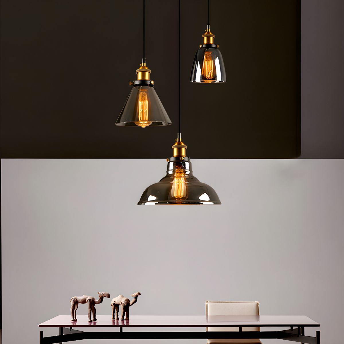 UrbanVibe Light - Amerikanisches Vintage Glas Pendelleuchte | Karnz