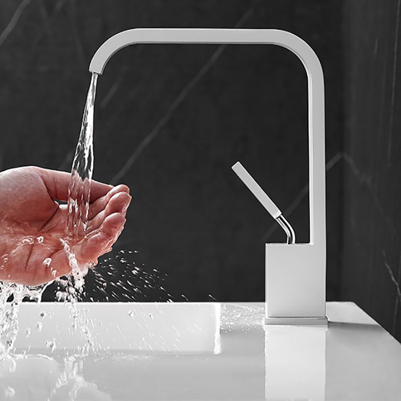 Wasserfall Auslauf Weitverbreiteter Waschbecken Wasserhahn Moderner Metall Weitverbreiteter Waschbecken Wasserhahn