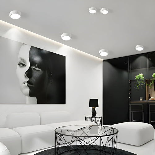 Moderne LED-Deckenleuchte – Runde Form & warmes LED-Licht | Gemütliche Beleuchtung für jeden Raum | Karnz