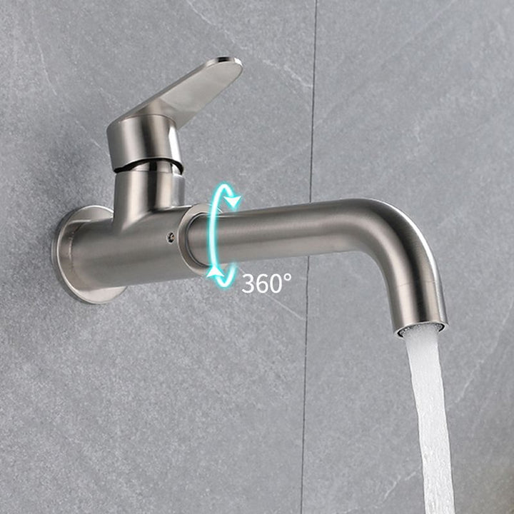 Moderner Stil Wandmontierter Einhebelmischbatterie Wasserhahn für das Badezimmer