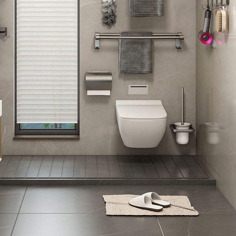 Zeitgemäßes Badezimmer Zubehör Set Graues Aluminium Badezimmer Zubehör Set