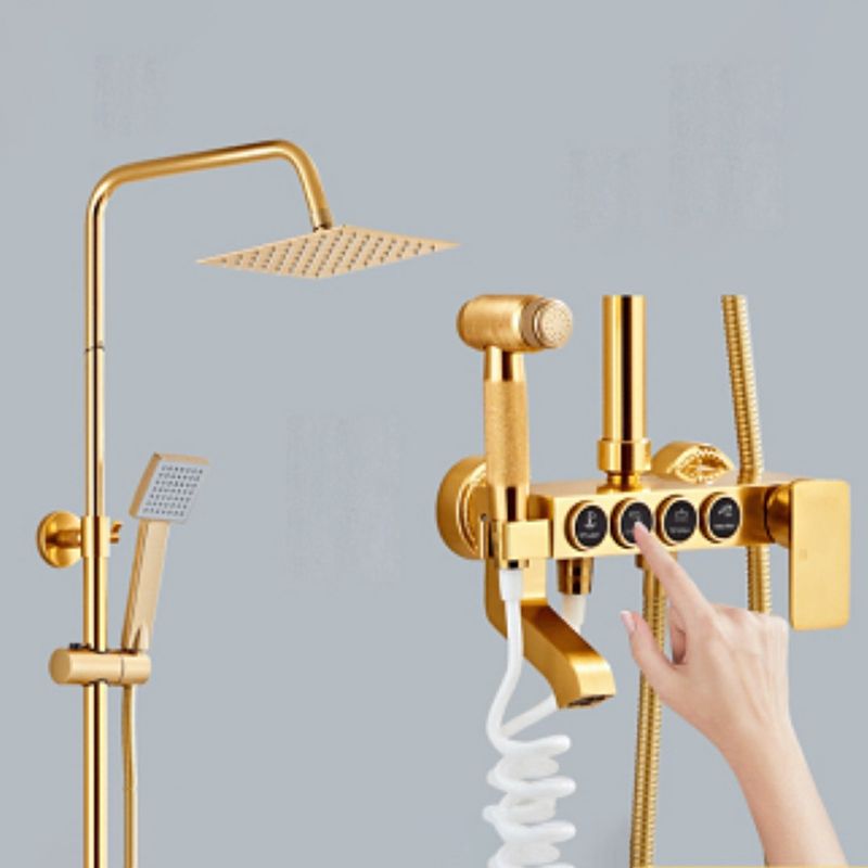 Modern verstellbarer Wasserfluss Duscharmaturen Duscharm Duschanlage an der Wand