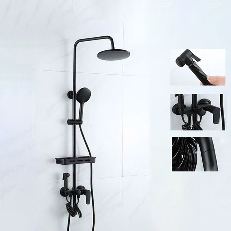 Modern verstellbarer Wasserfluss Duscharmaturen Duscharm Duschanlage an der Wand