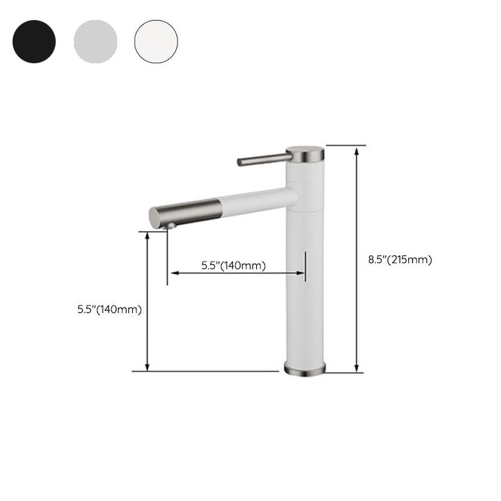 Moderner Beckenarmatur Edelstahl Einhebel Niedriger Auslauf Pull-Down Beckenarmatur