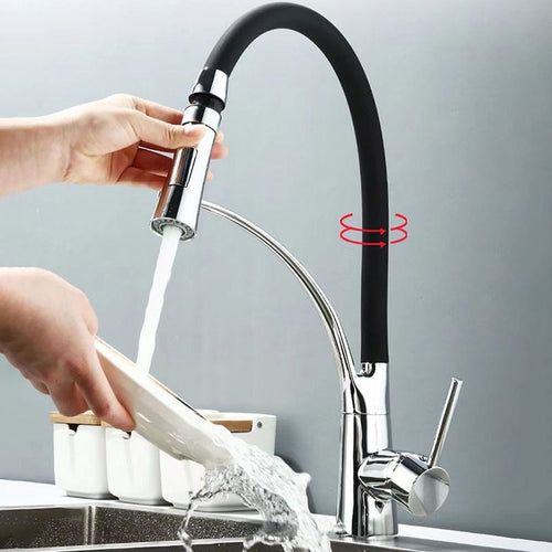 Moderne 1-Hand Waschbeckenarmaturen Kupfer Berührungslos mit Wasserspender Standard Küchenarmatur
