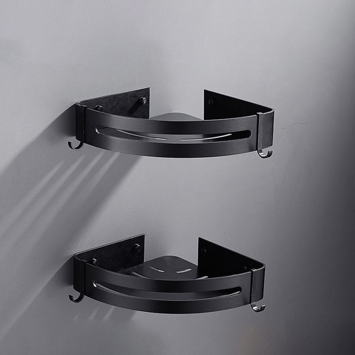 Matt Black Moderne Badezimmer Zubehör Set, Set von 3, Badezimmerregal