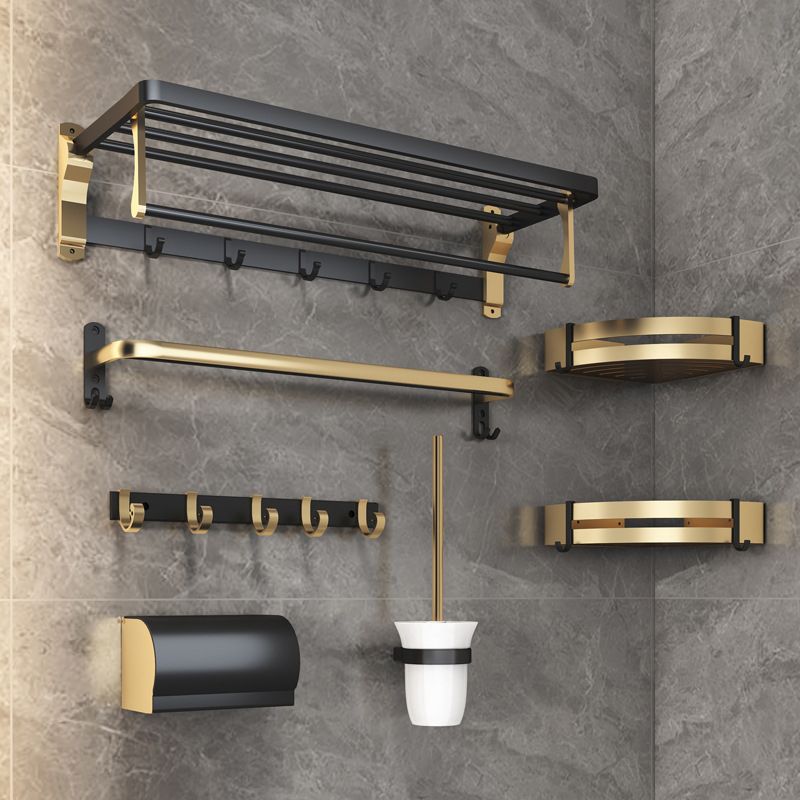 Schwarz & Messing Badezimmer Set Moderner Stil Badezimmeraccessoires Als Einzelstück Oder Im Set