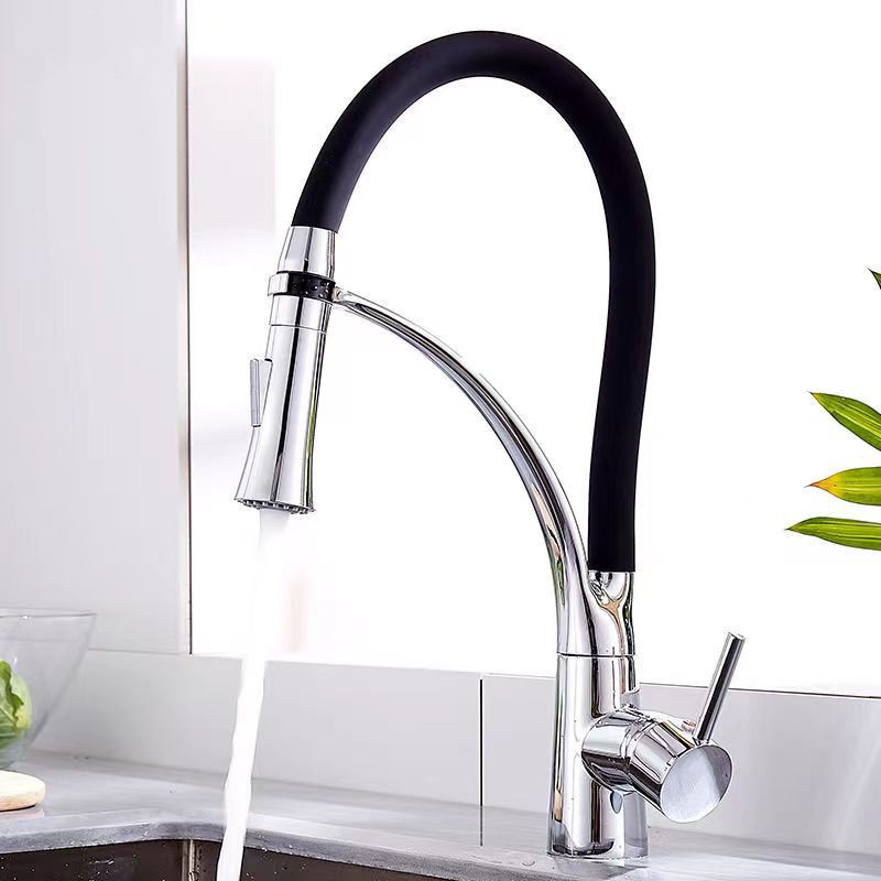 Moderne 1-Hand Waschbeckenarmaturen Kupfer Berührungslos mit Wasserspender Standard Küchenarmatur