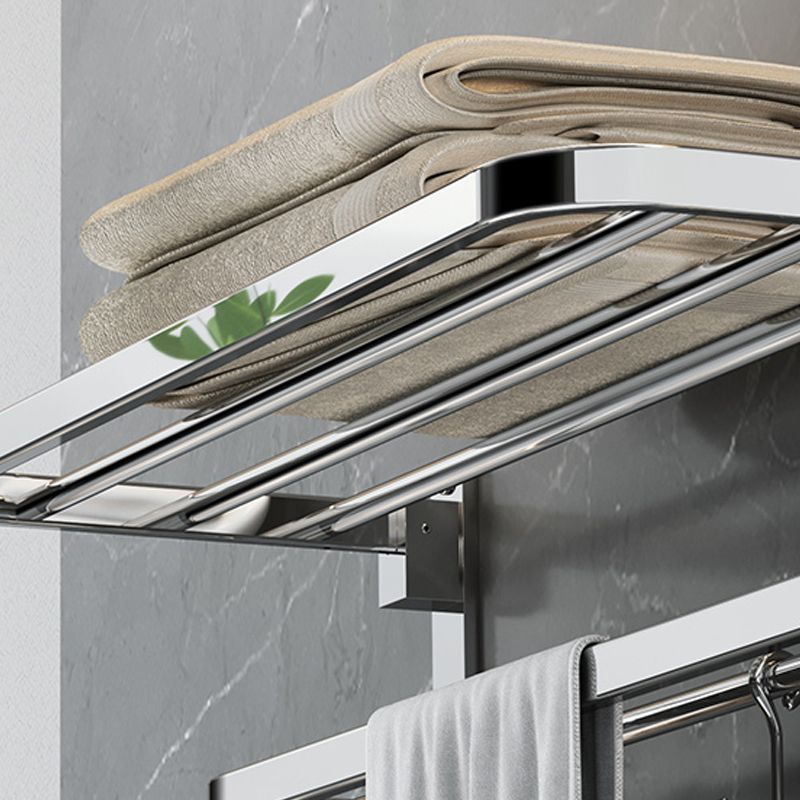 Polierter Chrom Moderner Badezimmer Zubehör Set aus Edelstahl mit Badregal/Handtuchhalter