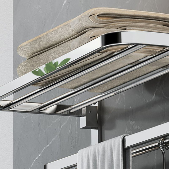 Polierter Chrom Moderner Badezimmer Zubehör Set aus Edelstahl mit Badregal/Handtuchhalter