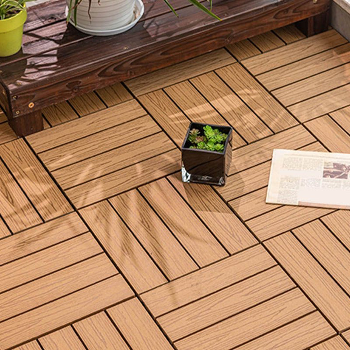 Klassische Holzfliesen für Garten patio Fußbodenbeläge zum Verlegen