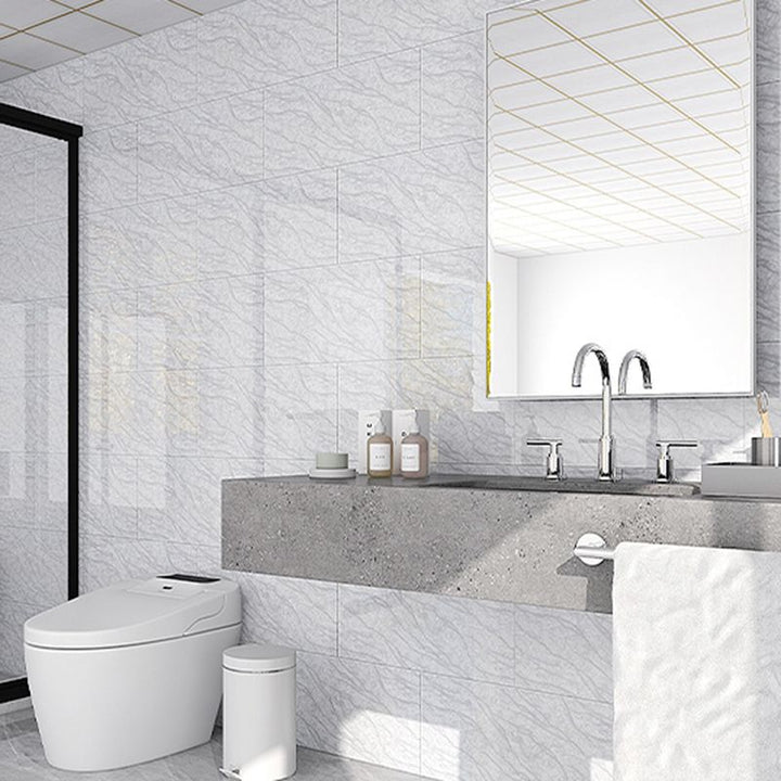 Einzeltile Peel and Stick Spritzschutz Moderner Stil Badezimmer Peel and Stick Spritzschutz