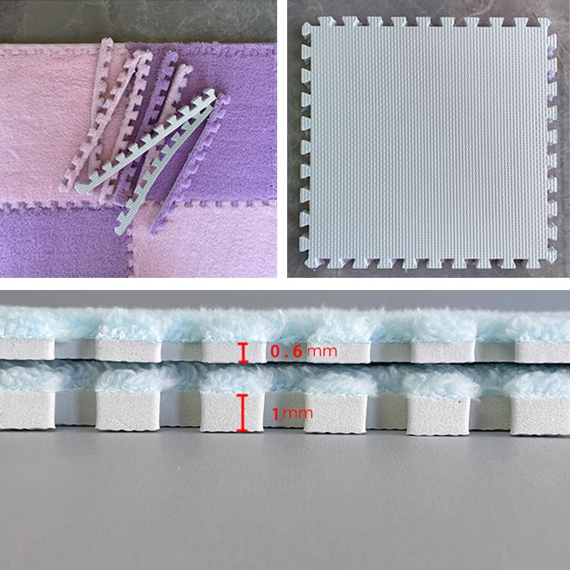 Mehrfarbige Level Loop Teppichfliesen Rutschfeste Verbundbodenfliesen für das Schlafzimmer