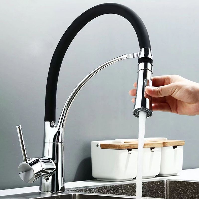 Moderne 1-Hand Waschbeckenarmaturen Kupfer Berührungslos mit Wasserspender Standard Küchenarmatur