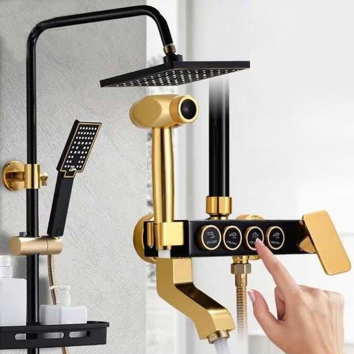 Modern verstellbarer Wasserfluss Duscharmaturen Duscharm Duschanlage an der Wand