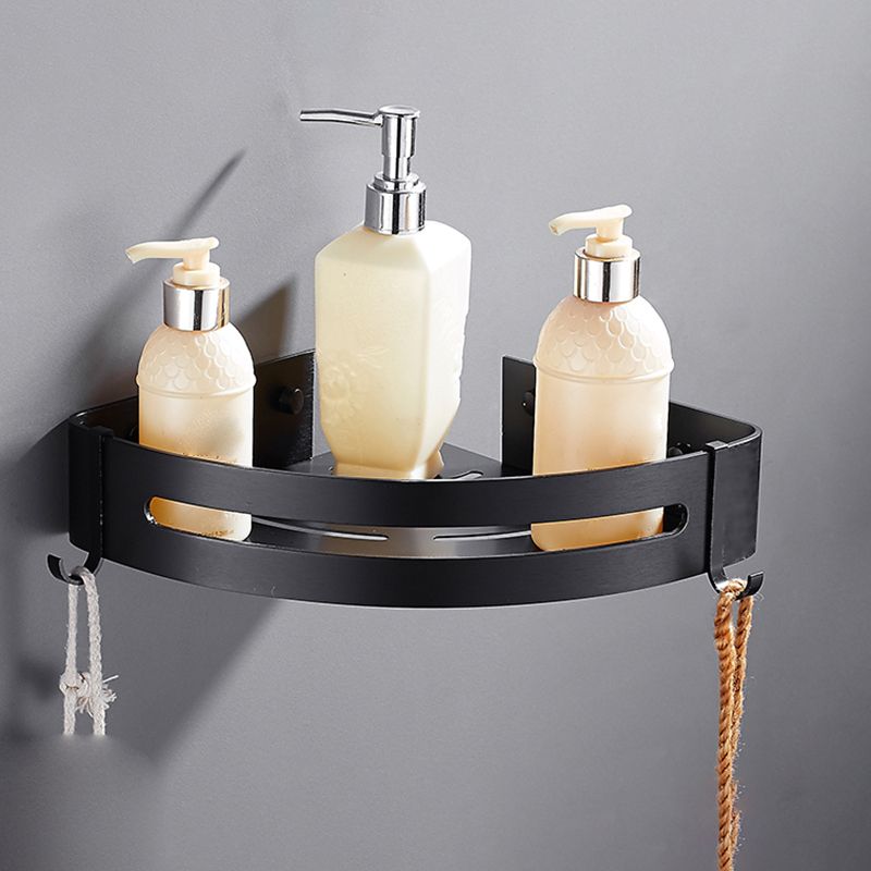 Matt Schwarz Modernes Badezimmerzubehör-Set, Set von 3, Badezimmerregal