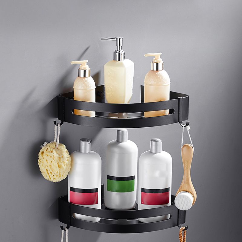 Matt Schwarz Modernes Badezimmerzubehör-Set, Set von 3, Badezimmerregal