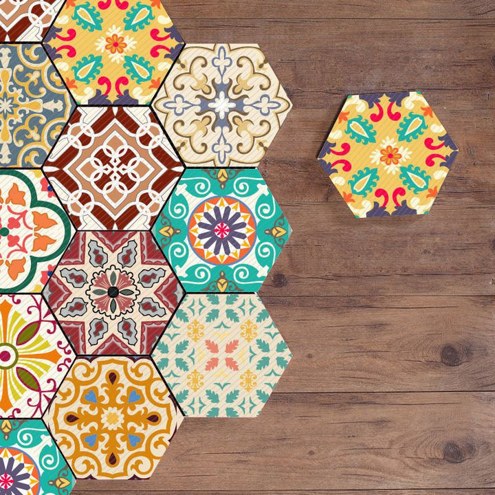Plastische Mosaikfliesen-Tapete sechseckig für selbstklebende und abnehmbare Rückwandfliese
